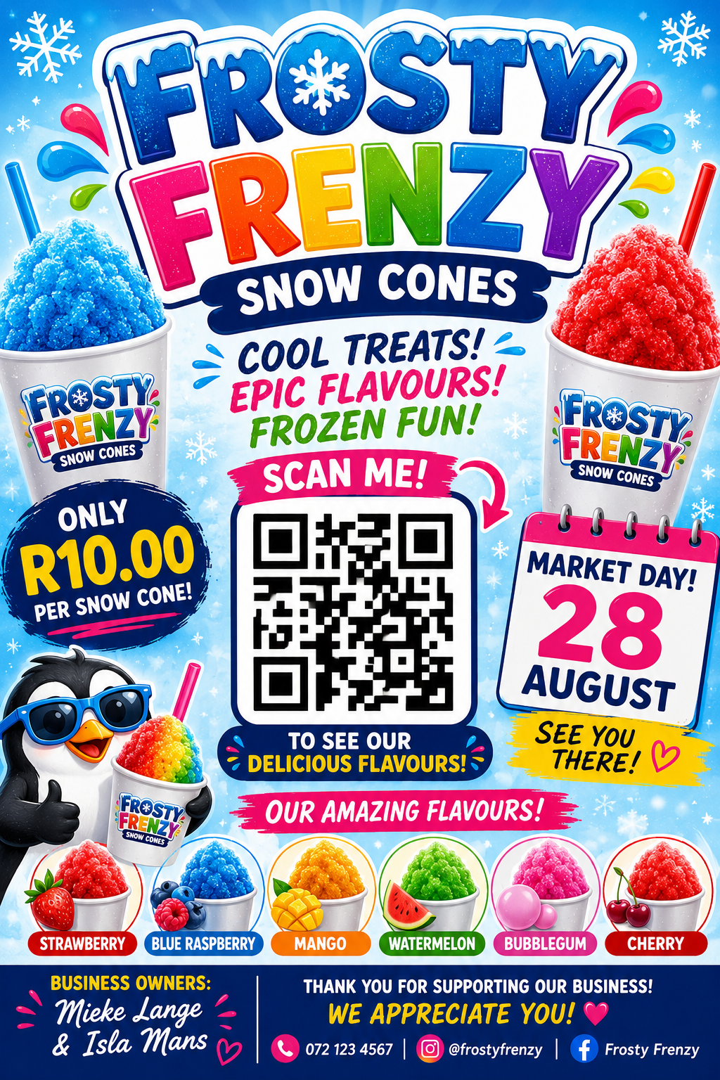 Frosty Frenzy Snow Cones logo